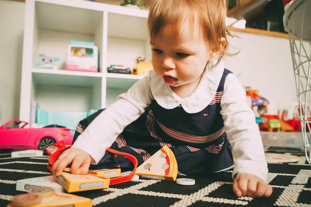 Child exploring and learning